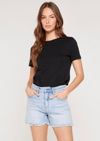 Vega Light Wash Denim Shorts