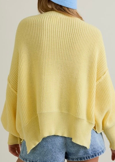Brighten Up Yellow Pullover Sweater