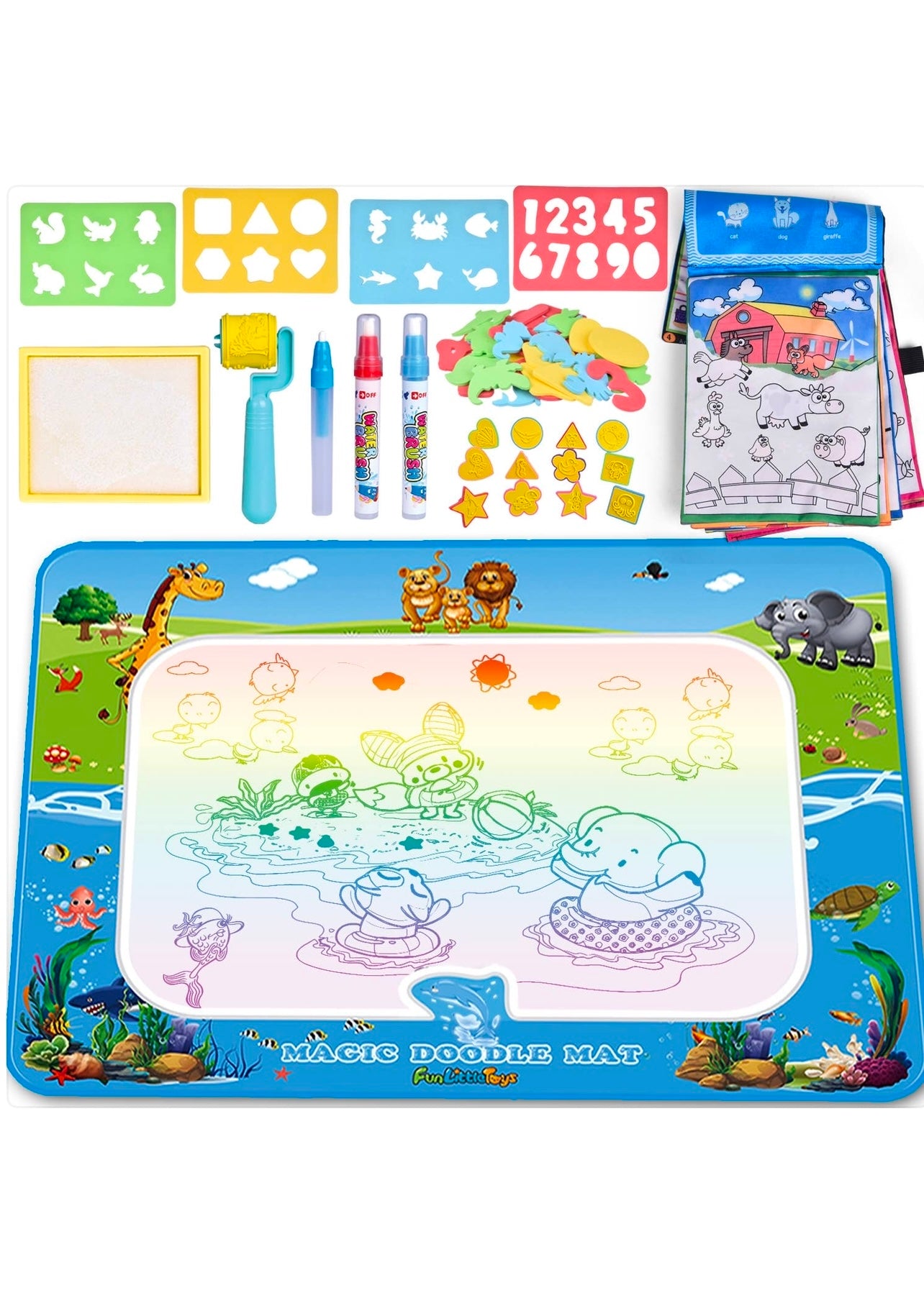 Water Doodle Drawing Mat Art Supplies Coloring Painting