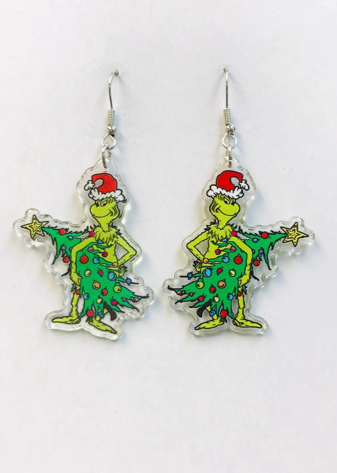 You are A Mean One Acrylic Grinch Earrings