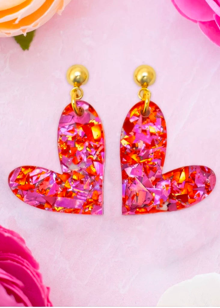 Trendy Heart Earrings