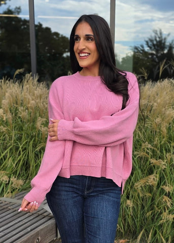 Just My Type Lilac Crew Neck Sweater