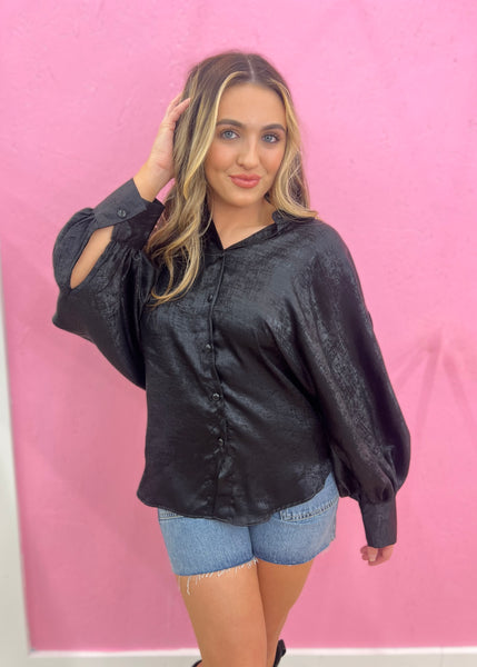 Light Up My Life Black Blouse