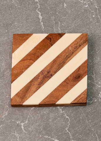 Striped Square Coaster