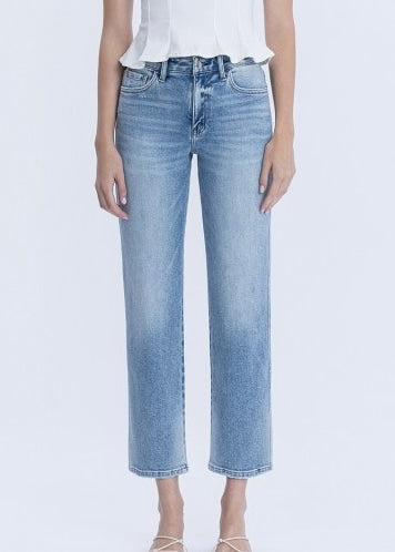 Nora High Rise Straight Jeans