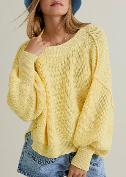 Brighten Up Yellow Pullover Sweater