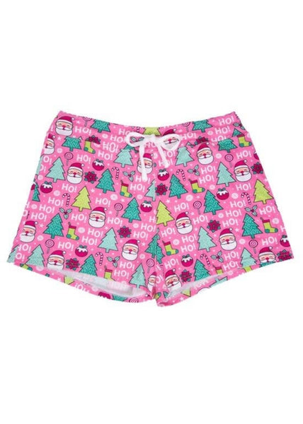 It's A Pink Christmas Pajama Short Set