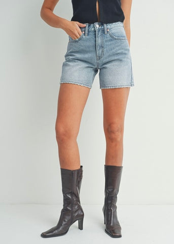 Isabella Longer Length Denim Shorts