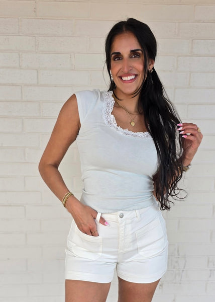 Simple Treasure Baby Blue Tee