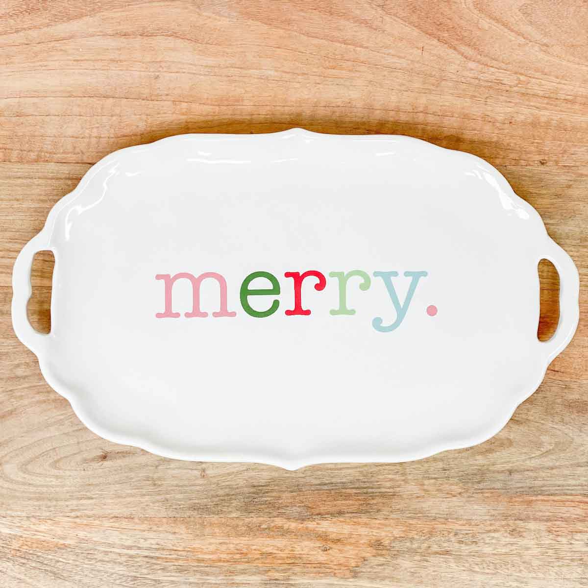 Merry Platter-White/Multi