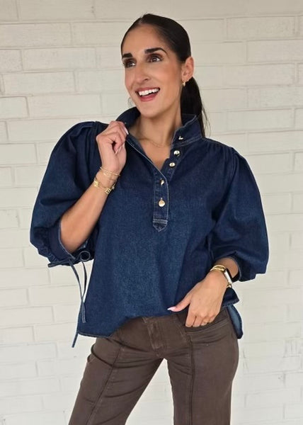 Stay Together Denim Top