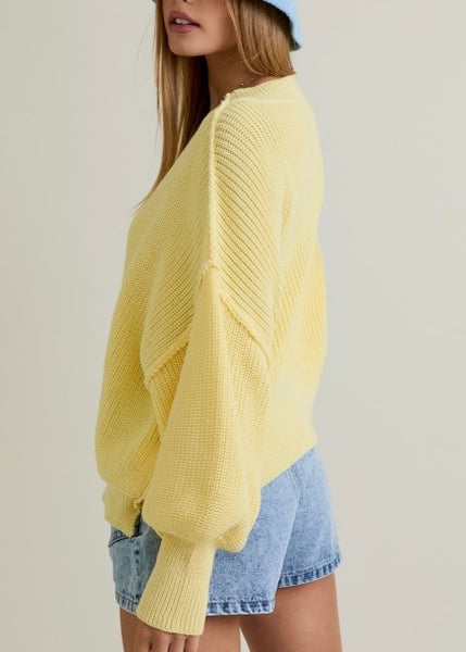 Brighten Up Yellow Pullover Sweater