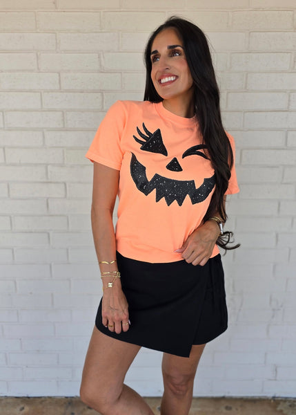 Jack O Lantern Face Orange Tee