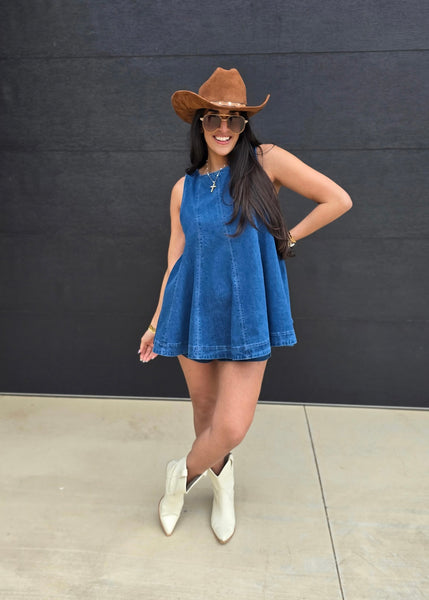 Get On Board 2 Pc Denim Short Set