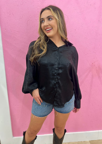 Light Up My Life Black Blouse