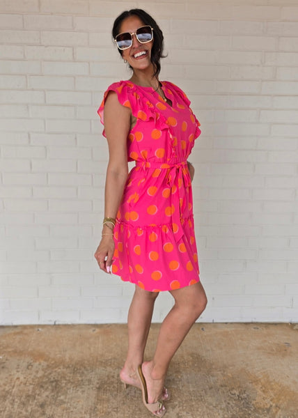 The Beat Goes On Polka Dot Dress