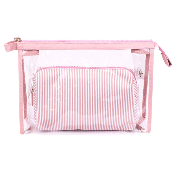 Mia Pink Cosmetic Bag Set