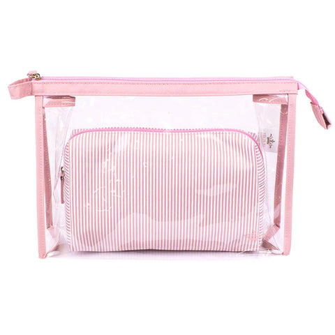 Mia Pink Cosmetic Bag Set