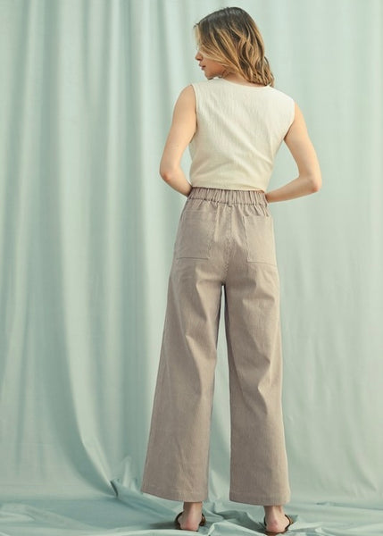 Good Girl Black & White Striped Pant