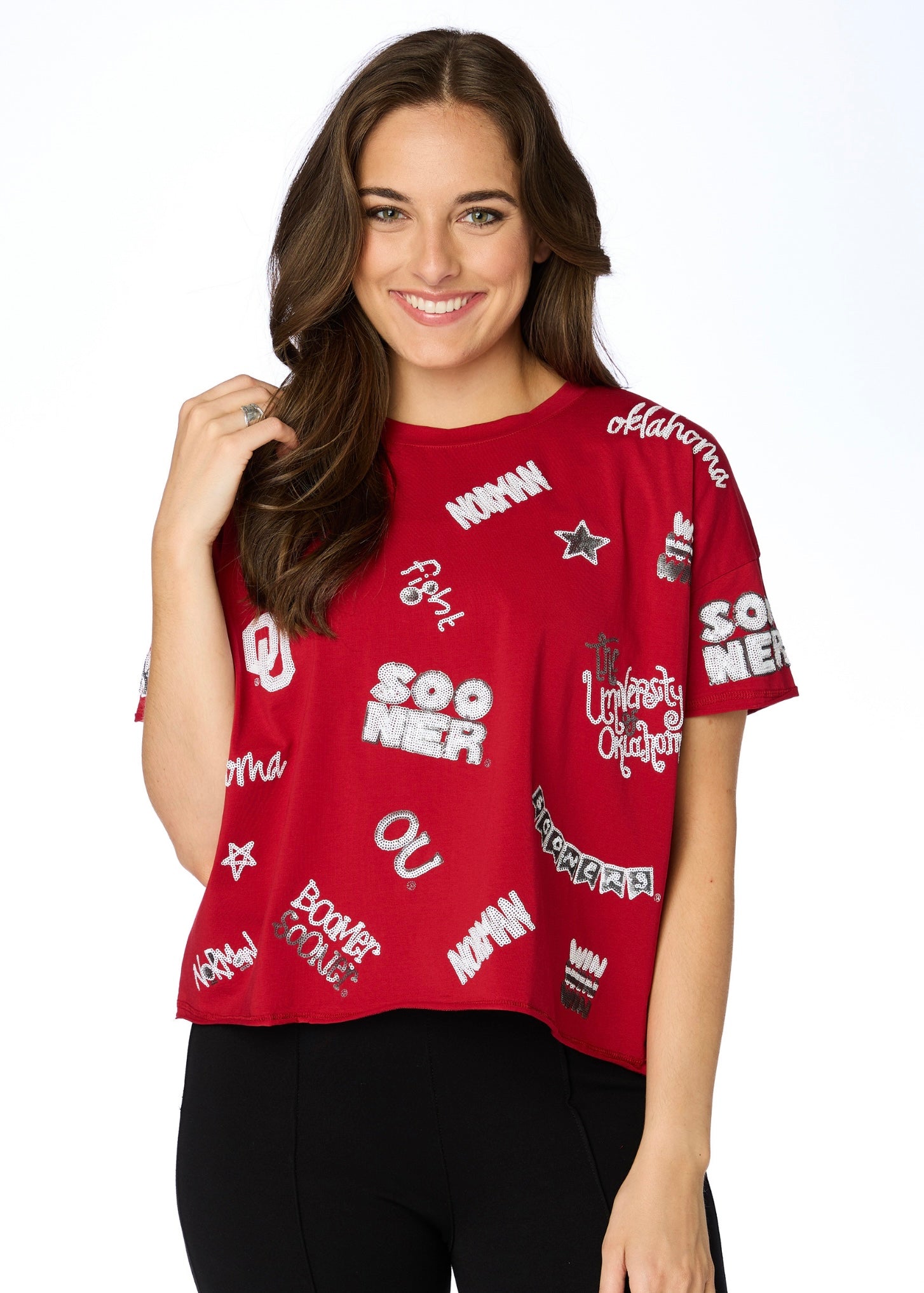 The OU Sequin Spirit Tee