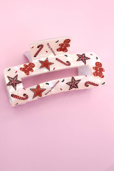 CHRISTMAS TREE SANTA HOLIDAY HAIR CLAW | 40H947: A