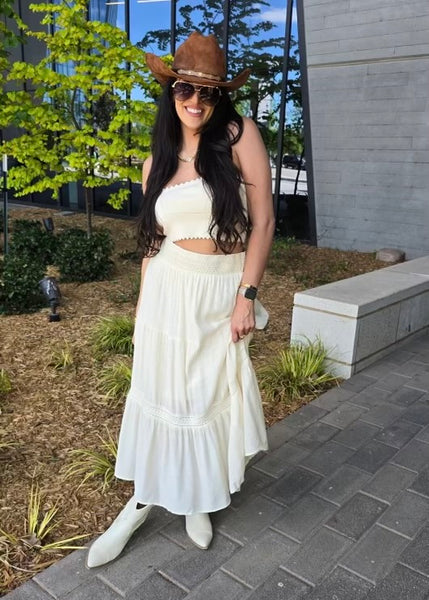 Sand Dune Cream Maxi Skirt