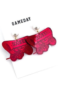 OU Schooner Earrings