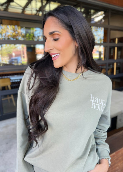 "Happy Hour" Olive 2 Pc Comfy Set