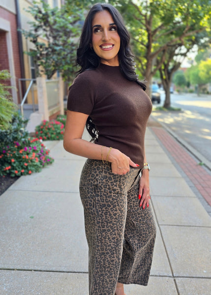 Every Day Is New Brown Sweater Top