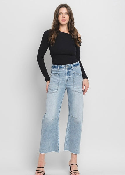 Zayra High Rise Barrel Jeans