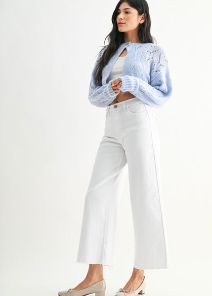 Emily White Wide Leg Denim