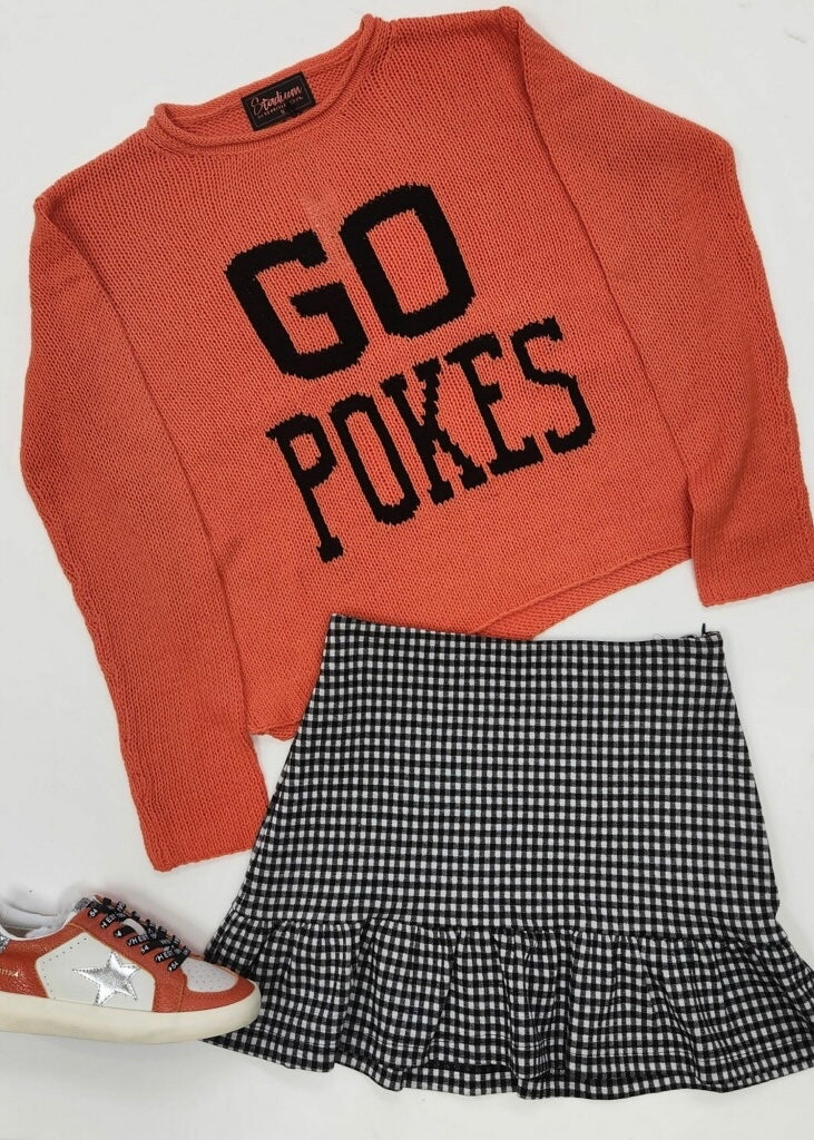 GO POKES Stadium Sweater - Orange/Black*