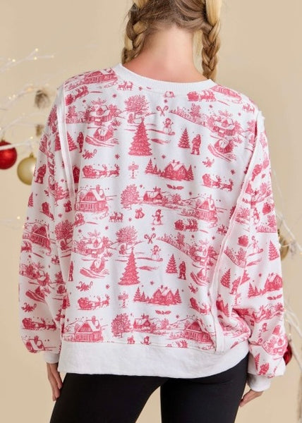 Christmas Wonderland Oversized Sweatshirt