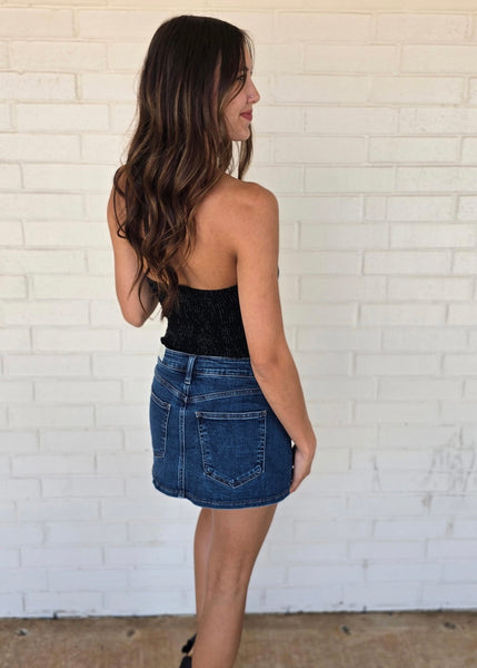 More Of You Denim Micro Mini Skort