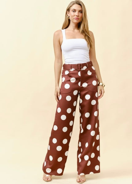 Chocolate Drop Polka Dot Pants