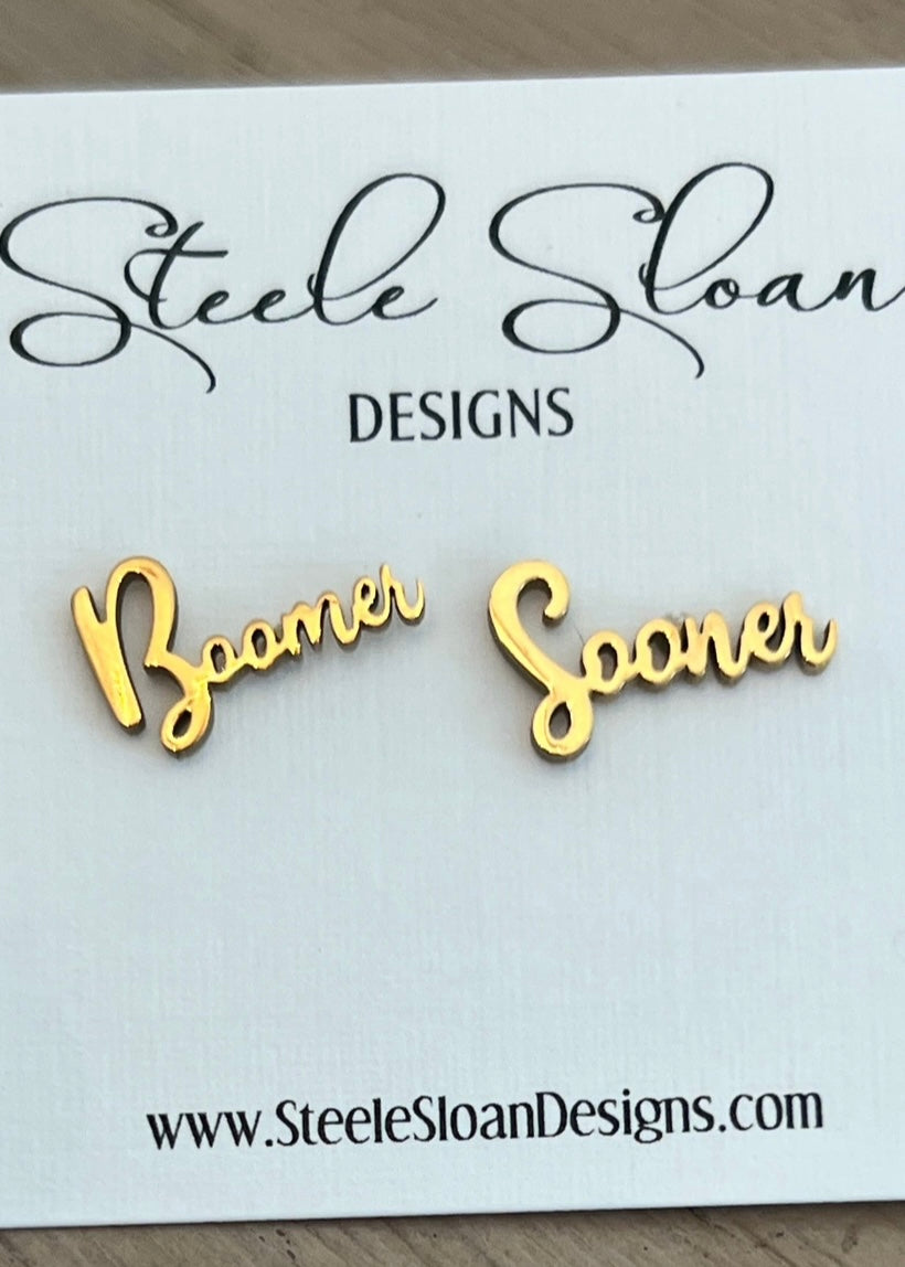 Boomer Sooner Gameday Earrings