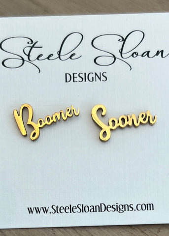 Boomer Sooner Gameday Earrings