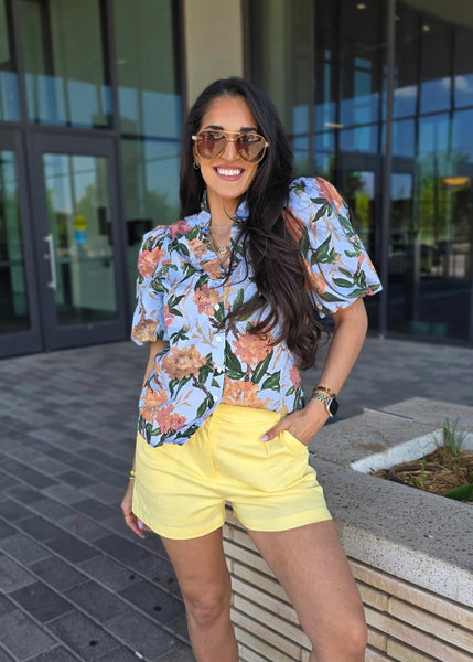 Finding Myself Yellow Shorts