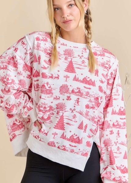 Christmas Wonderland Oversized Sweatshirt