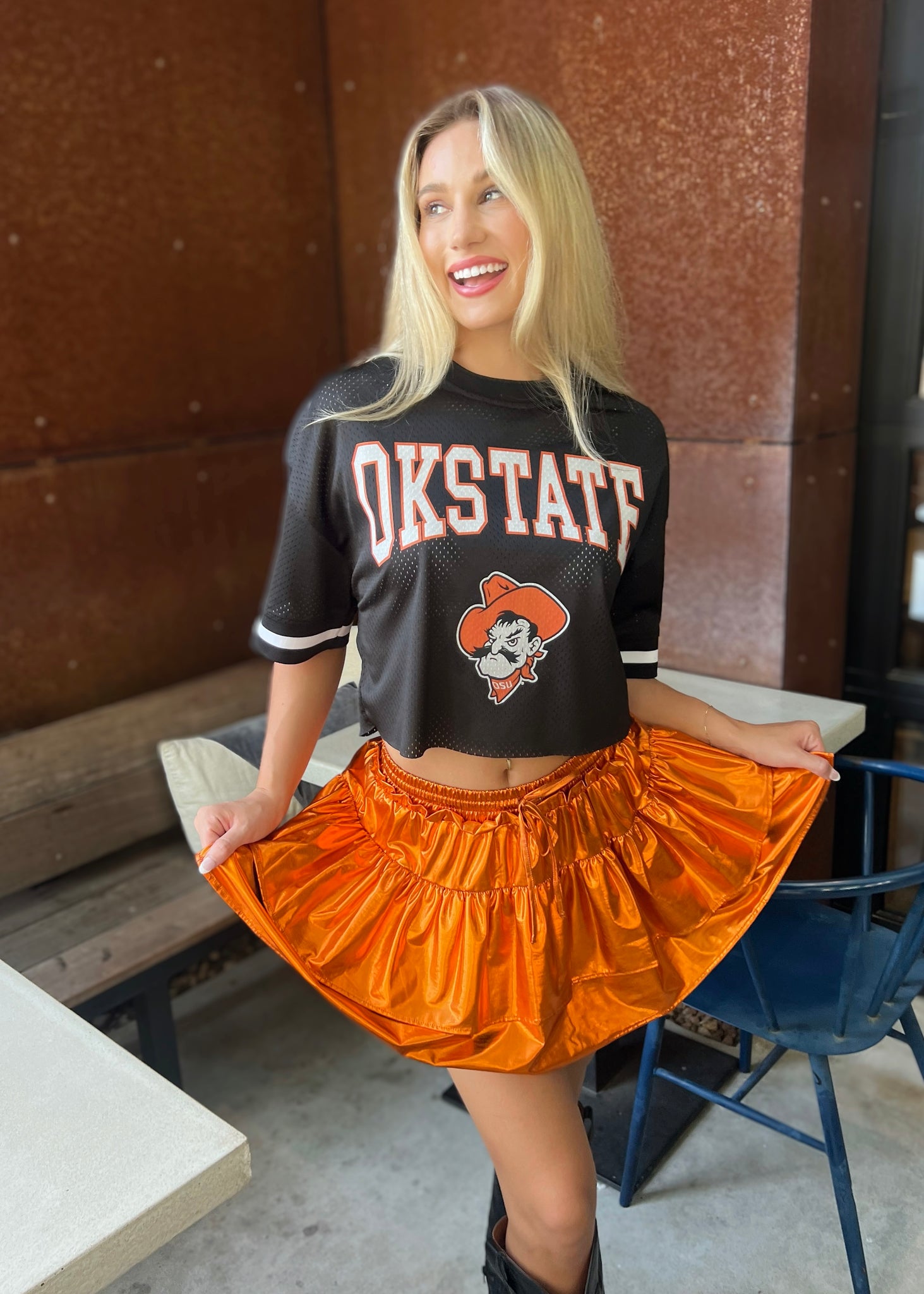 Oklahoma State Cowboys Game Face Moderate Fit Fashion Jersey