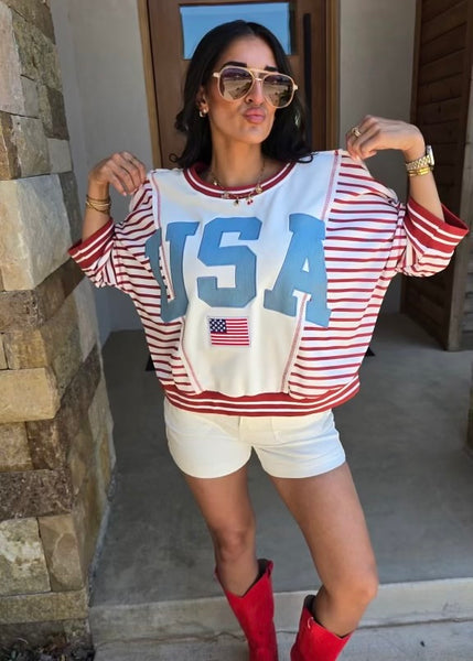 USA Crewneck Top