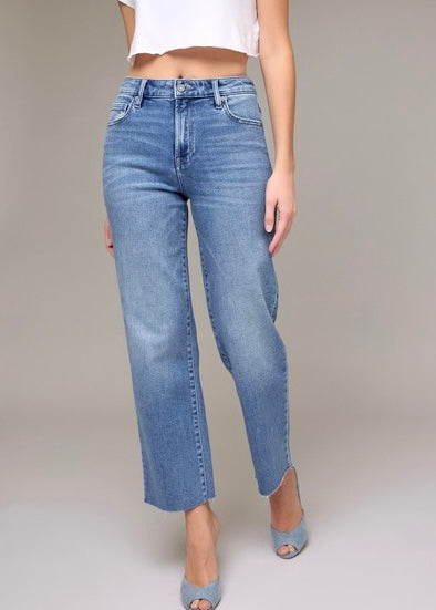 Stephanie High Rise Straight Denim