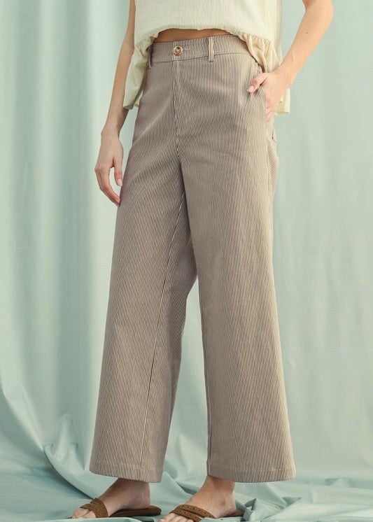 Good Girl Black & White Striped Pant