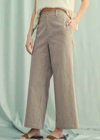 Good Girl Black & White Striped Pant