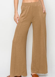 Lounge Love Mocha Ultra Soft Wide Leg Pant