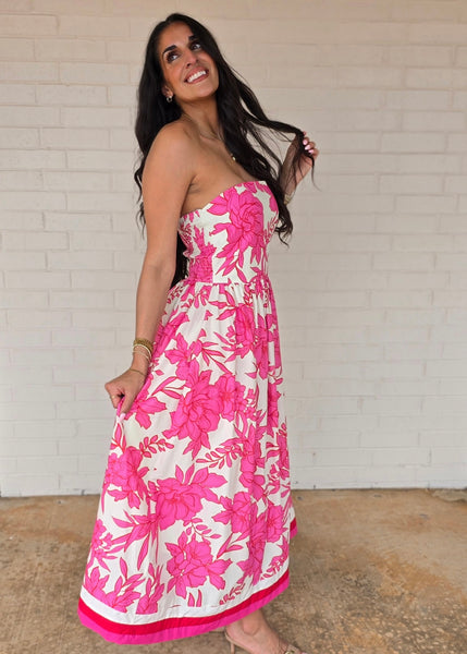 Summertime Progress Pink Maxi Tube Dress