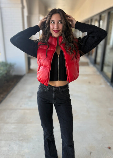 Connected Success Red Puffer Vest