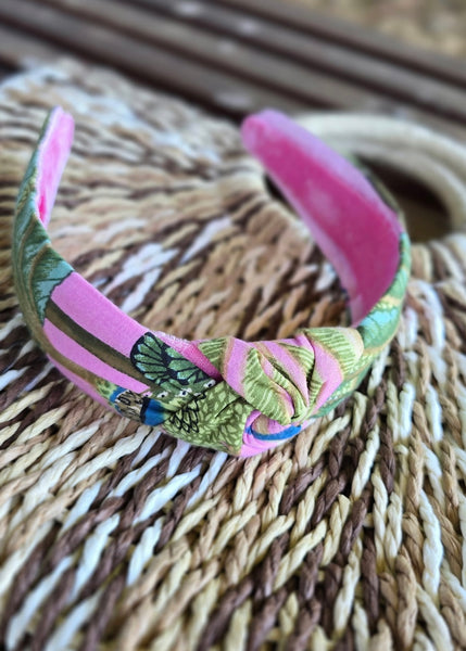 Pink Tropical Print Headband