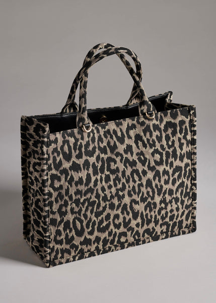Leo Leopard Tote Purse