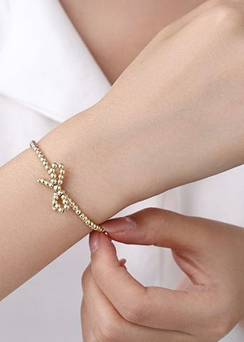 Bow Bracelet - 18K Stainless Steel